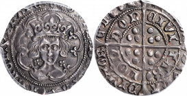 GREAT BRITAIN. Groat, ND (1369-77). Edward III. PCGS AU-55 Gold Shield.

S-1637. A decently struck Groat with a few very minor points of weakness, pro...