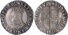 GREAT BRITAIN. Shilling, ND (ca. 1592-95). London Mint. Elizabeth I. PCGS Genuine--Surfaces Smoothed, AU Details Gold Shield.

S-2577; N-2014. Sixth i...