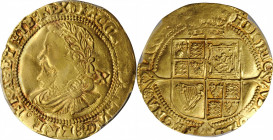GREAT BRITAIN. 1/2 Laurel, ND (1620-21). James I. PCGS Genuine--Tooled, EF Details Gold Shield.

S-2641a; Fr-243; KM-71; North-2117. Weight: 4.35 gms....