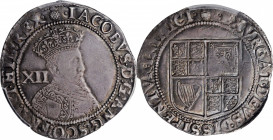 GREAT BRITAIN. Shilling, ND (1603-04). London Mint. James I. PCGS Genuine--Graffiti, EF Details Gold Shield.

S-2646; KM-14; N-2073. Thistle mintmark....