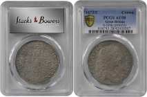 GREAT BRITAIN. Crown, 1673/2. Charles II. PCGS AU-58 Gold Shield.

S-3358; KM-435; Dav-3776. QVINTO Edge. A nicely struck Crown with soft luster in th...