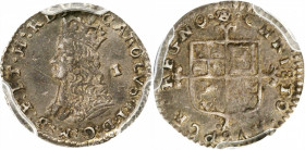 GREAT BRITAIN. Penny, ND (1660-62). Charles II. PCGS AU-53 Gold Shield.

S-3319; ESC-2272. A pleasing little Penny with dark toned, original surfaces,...