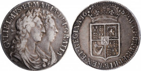 GREAT BRITAIN. 1/2 Crown, 1689. London Mint. William & Mary. PCGS VF-35 Gold Shield.

S-3435; KM-472.2. Second Shield variety. A wholesome, evenly wor...
