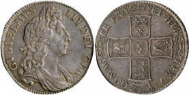GREAT BRITAIN. 1/2 Crown, 1700. London Mint. William III. PCGS AU-55 Gold Shield.

S-3494; KM-492.2. A well struck and wholesome coin with even gray t...