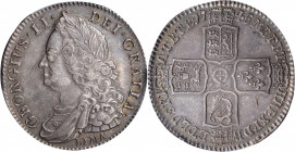 GREAT BRITAIN. 1/2 Crown, 1745. London Mint. George II. PCGS AU-55 Gold Shield.

S-3695; KM-584.3. LIMA type. A handsome example of this ever-popular ...