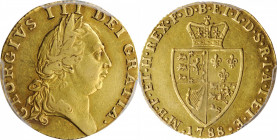 GREAT BRITAIN. Guinea, 1788. London Mint. George III. PCGS Genuine--Tooled, EF Details Gold Shield.

S-3729; Fr-356; KM-609. A well detailed Guinea wi...