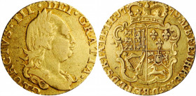 GREAT BRITAIN. 1/2 Guinea, 1779. London Mint. George III. EXTREMELY FINE Details.

S-3734; Fr-361; KM-605. Weight: 0.1231 oz AGW. Fourth portrait with...