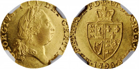 GREAT BRITAIN. 1/2 Guinea, 1798. London Mint. George III. NGC Unc Details--Obverse Repaired.

S-3735; Fr-362; KM-608. A boldly struck coin with good l...