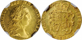 GREAT BRITAIN. 1/4 Guinea, 1762. London Mint. George III. NGC Unc Details--Obverse Tooled.

S-3741; KM-592. A bright little coin with sharp strike, fl...