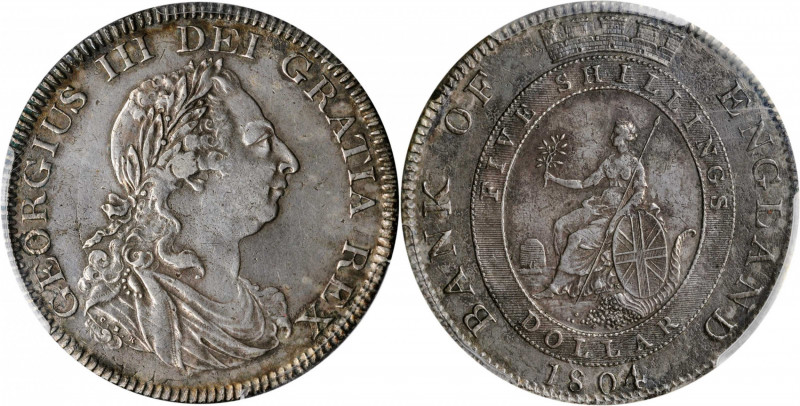 GREAT BRITAIN. Bank Dollar, 1804. Soho (Birmingham) Mint. George III. PCGS VF-35...