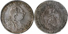 GREAT BRITAIN. Bank Dollar, 1804. Soho (Birmingham) Mint. George III. PCGS VF-35 Gold Shield.

KM-Tn1; S-3768; Esc-149. A wholesome Dollar with gray t...