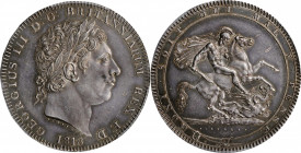 GREAT BRITAIN. Crown, 1818. London Mint. George III. PCGS AU-55 Gold Shield.

S-3787; Dav-103; KM-675; ESC-215. LIX Edge. A Crown with needle sharp st...