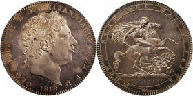 GREAT BRITAIN. Crown, 1818. London Mint. George III. PCGS Genuine--Cleaned, Unc Details Gold Shield.

S-3787; KM-675; Dav-103. LVIII on edge. A Crown ...