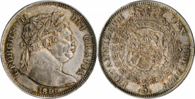 GREAT BRITAIN. 1/2 Crown, 1816. London Mint. George III. PCGS MS-63 Gold Shield.

S-3788; KM-667; ESC-613. A pleasing coin with bold strike, soft lust...