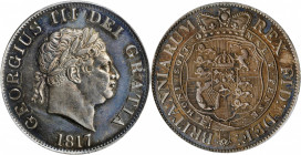 GREAT BRITAIN. 1/2 Crown, 1817. London Mint. George III. PCGS Genuine--Cleaned, AU Details Gold Shield.

S-3789; KM-672. Small Head Variety. A sharply...