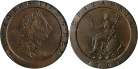 GREAT BRITAIN. 2 Pence, 1797. London Mint. George III. PCGS EF-45 Gold Shield.

S-3776; KM-619. A wholesome, circulated example of the famous "Cartwhe...