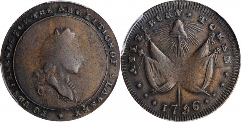 GREAT BRITAIN. Buckinghamshire. Aylesbury 1/2 Penny Token, 1796. George III. PCG...