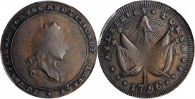 GREAT BRITAIN. Buckinghamshire. Aylesbury 1/2 Penny Token, 1796. George III. PCGS AU-55 Gold Shield.

D&H-7. 'To the Friends for the Abolition of Slav...
