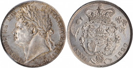 GREAT BRITAIN. 1/2 Crown, 1820. London Mint. George IV. PCGS Genuine--Cleaned, Unc Details Gold Shield.

S-3807; KM-676. A crisply struck coin with fl...