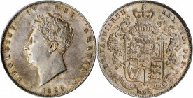 GREAT BRITAIN. 1/2 Crown, 1829. London Mint. George IV. PCGS MS-62 Gold Shield.

S-3809; KM-695. A pleasing, boldly struck coin with softly lustrous, ...