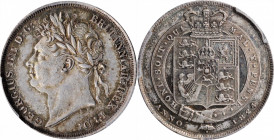 GREAT BRITAIN. Shilling, 1824. London Mint. George IV. PCGS AU-58 Gold Shield.

S-3811; KM-687. A pleasing, sharply detailed Shilling, gray toned with...