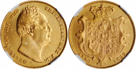 GREAT BRITAIN. Sovereign, 1832. London Mint. William IV. NGC AU Details--Removed from Jewelry.

Fr-383; S-3829; KM-717. Variety with nose at second I....