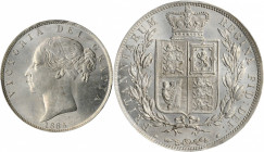 GREAT BRITAIN. 1/2 Crown, 1885. London Mint. Victoria. PCGS MS-63 Gold Shield.

S-3889; KM-756. A largely tone-free coin with soft cartwheel luster.

...