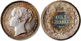 GREAT BRITAIN. Shilling, 1872. London Mint. Victoria. PCGS AU-58 Gold Shield.

S-3906a; KM-734.2. Die#105. A decently struck Shilling with soft field ...