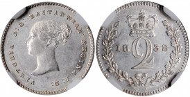 GREAT BRITAIN. Maundy 2 Pence, 1838. London Mint. Victoria. NGC AU-58.

KM-729. A blast white and lustrous coin.

Estimate: $30.00-$60.00