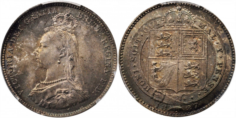 GREAT BRITAIN. Shilling, 1887. London Mint. Victoria. PCGS MS-66 Gold Shield.

S...