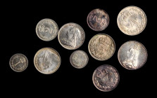 GREAT BRITAIN. Maundy Sets (10 Pieces), 1892-96. London Mint. Victoria. Grade Range: UNCIRCULATED

A full Maundy set from 1892 (KM-MDS148) and 1896 (K...