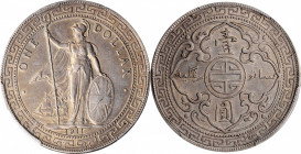 GREAT BRITAIN. Trade Dollar, 1911-B. Bombay Mint. PCGS Genuine--Cleaned, AU Details Gold Shield.

KM-T5; Mars-BTD1; Prid-21. A nicely struck Dollar wi...