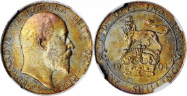 GREAT BRITAIN. Shilling, 1904. London Mint. NGC MS-62.

S-3982; KM-800. A well struck Shilling with pervasive peacock toning on both sides.

Estimate:...