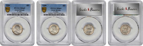 GREAT BRITAIN. 6 Pence Pair (2 Pieces), 1906 & 1908. London Mint. Both PCGS Gold Shield Certified.

S-3983; KM-799.
1) 1906. MS-65.
2) 1908. MS-64.


...