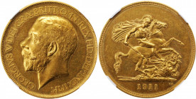GREAT BRITAIN. 5 Sovereign, 1911. London Mint. NGC PROOF-58.

Fr-402; S-3994; KM-822. A well struck Proof that has undergone a light cleaning. Besides...