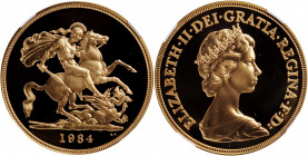 GREAT BRITAIN. 5 Pounds, 1984. Llantrisant Mint. NGC PROOF-69 Ultra Cameo.

Fr-419; S-SE1; KM-924. A brilliant Proof with hard mirrored fields and fro...