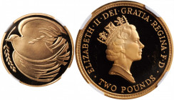 GREAT BRITAIN. 2 Pounds, 1995. Llantrisant Mint. NGC PROOF-68 Ultra Cameo.

S-K5; Fr-440; KM-970b. An attractive Proof with hard mirrored fields and f...