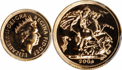 GREAT BRITAIN. 1/2 Sovereign, 2004. Llantrisant Mint. PCGS MS-64 Gold Shield.

Fr-455; KM-1001. A flashy and bright coin, at the cusp of Gem quality.
...