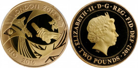 GREAT BRITAIN. 2 Pounds, 2012. Llantrisant Mint. PCGS PROOF-69 Deep Cameo Gold Shield.

S-4953. London Olympic handover to Rio. A brilliant Proof with...