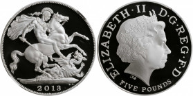 GREAT BRITAIN. 5 Pounds, 2013. Llantrisant Mint. NGC PROOF-70 Ultra Cameo.

KM-1251. Mintage: 10,000. One of First 2500 Struck. Featuring Pistrucci's ...