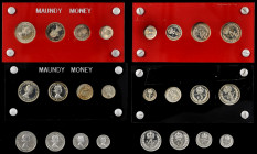 GREAT BRITAIN. Elizabeth II Maundy Set Trio (3 Sets - 12 Pieces), 1954-80. Grade Range: UNCIRCULATED.

Sets dated 1954, 1957, and 1980. 
 SOLD AS IS/N...