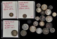 GREAT BRITAIN. Maundy Sets and Partial Sets (23 Pieces), 1902-38. Grade Range: UNCIRCULATED.

Complete sets dated 1902, 1907 (2), 1908, and 1938, with...