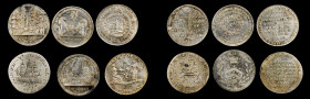GREAT BRITAIN. Trade Tokens. Silver Shilling Tokens (6 Pieces), 1811-12. Grade Range: VERY FINE.

A group of five Tokens from Glouchester, Cheltenham,...