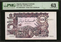 ALGERIA. Banque Centrale. 500 Dinars, 1970. P-129a. PMG Choice Uncirculated 63.

PMG comments "Minor Rust."

Estimate: $25.00-$50.00
