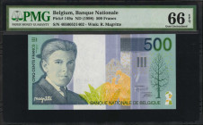 BELGIUM. Lot of (2). Banque Nationale de Belgique. 200 & 500 Francs, ND (1995/98). P-148 & 149a. PMG Gem Uncirculated 66 EPQ.

Estimate: $100.00-$200....