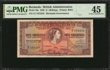 BERMUDA. Bermuda Government. 5 Shillings, 1952. P-18a. PMG Choice Extremely Fine 45.

Estimate: $50.00-$100.00