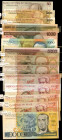 BRAZIL. Lot of (14). Banco Central do Brasil. Mixed Denominations, Mixed Dates. P-Various. Replacements. Extremely Fine to Uncirculated.

A grouping o...