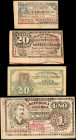 COLOMBIA. Lot of (4). Banco Nacional de la Republica. Mixed Denominations, 1900. P-263, 264, 265 & 270. Very Fine.

A quartet of civil war issue notes...