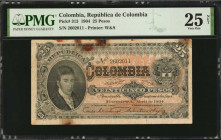 COLOMBIA. Republica de Colombia. 25 Pesos, 1904. P-313. PMG Very Fine 25 Net. Rust, Tape Repairs.

Printed by W&S. PMG comments "Rust, Tape Repairs."
...