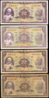 COLOMBIA. Lot of (4). Banco de la Republica. 20 Pesos Oro, 1947-63. P-392c, 392d & 392e. Fine to About Uncirculated.

Dates included are 1947, 1950, 1...